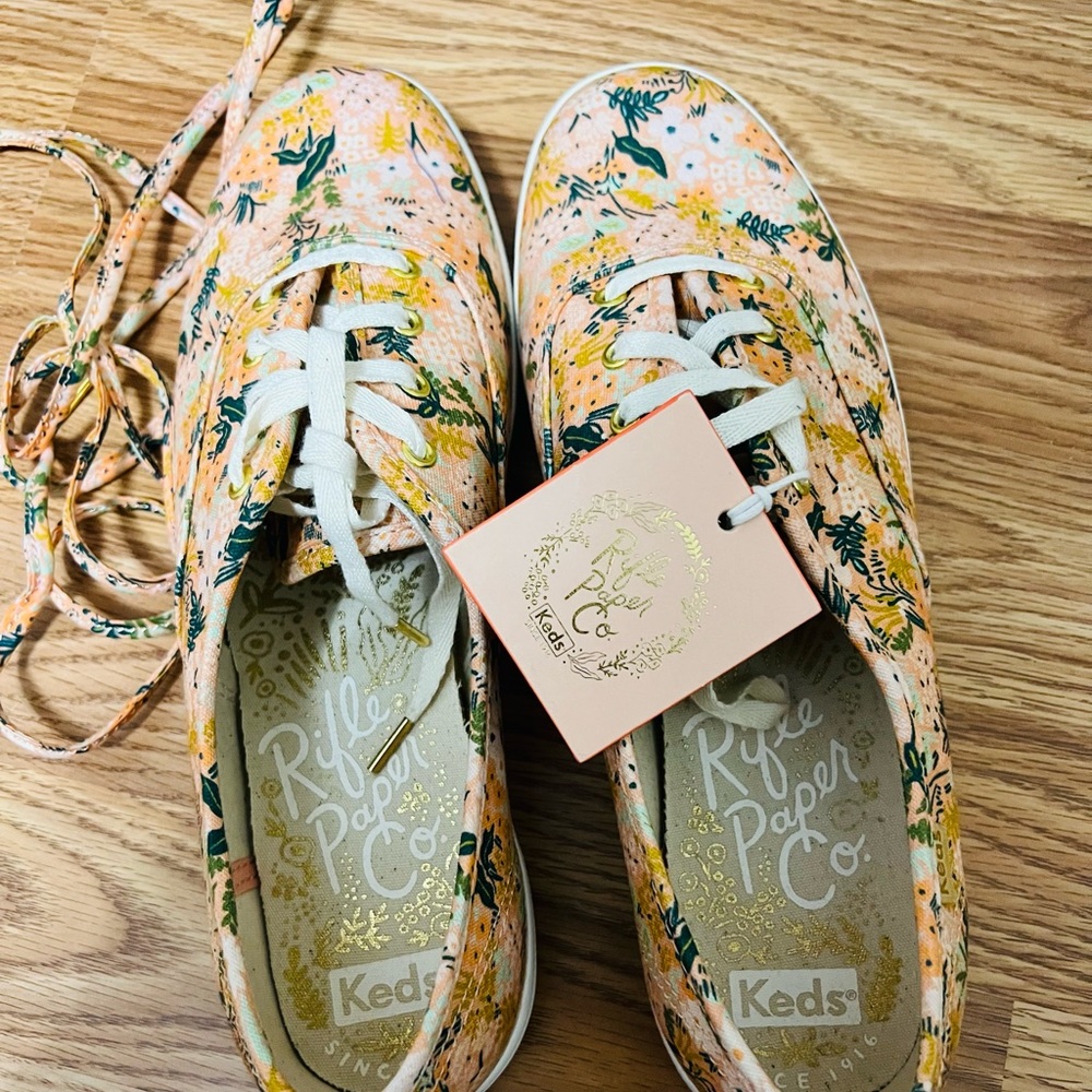Rifle Paper Co x Keds canvas shoes
